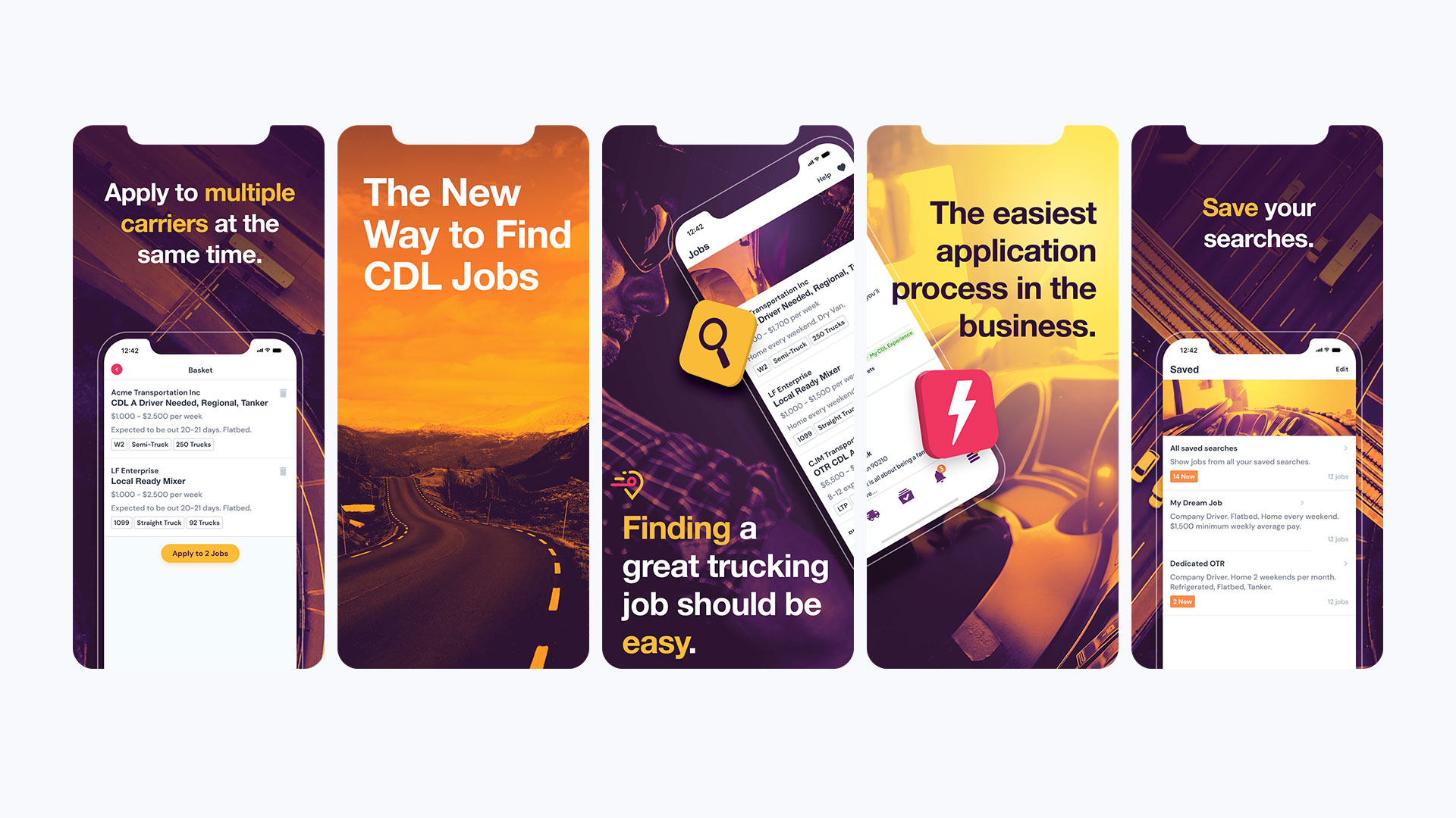 Lanefinder App Store Screenshots